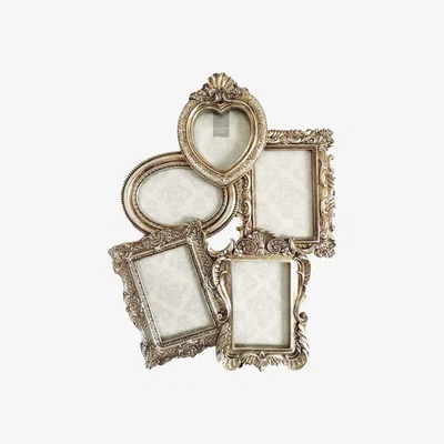 Dunelm Ornate 5 Aperture Photo Frame Silver