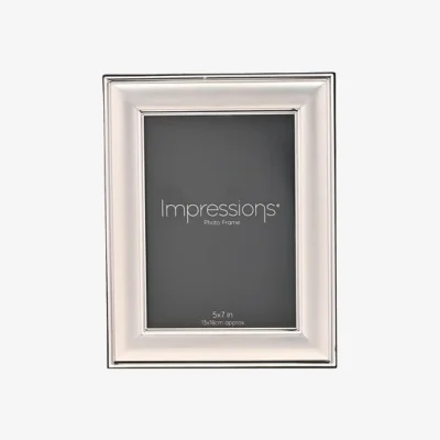 Dunelm Impressions Silver Plated Border Edge Photo Frame