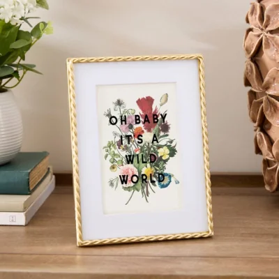 Dunelm Twisted Frame Metal Photo Frame