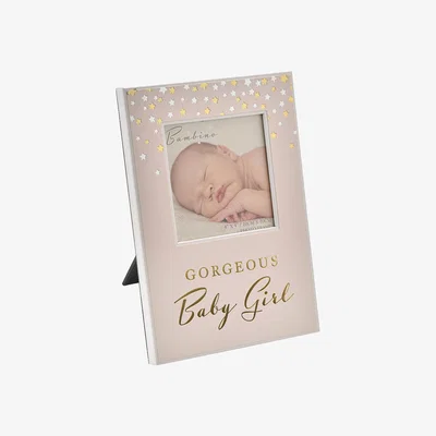 Dunelm Bambino Paperwrap Baby Girl Photo Frame Pink