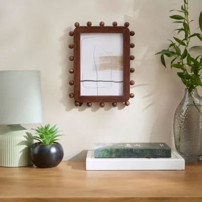 Dunelm Brooke Bobble Wooden Photo Frame