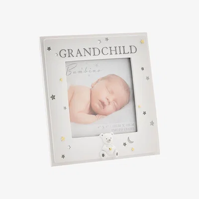 Dunelm Bambino Resin Grandchild Photo Frame White