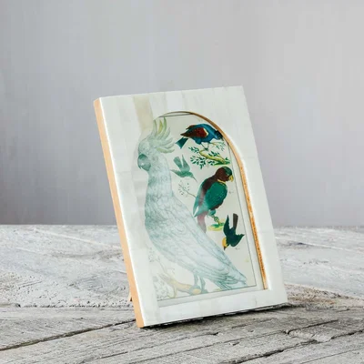 Graham & Green Arched White Bone Frame