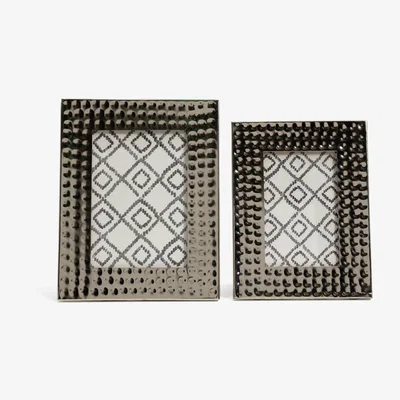 Habitat Habitat Boho Hammered Metal Photo Frame Pack of 2