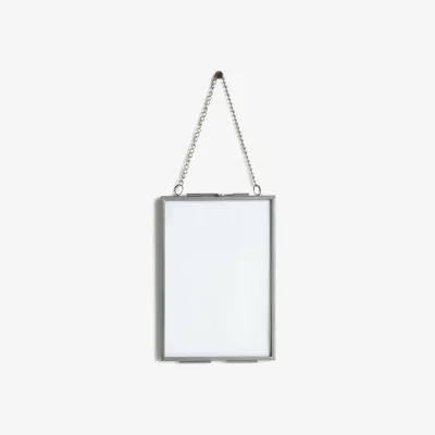 Habitat Habitat Metal Hanging Photo Frame - Silver - 9x11cm