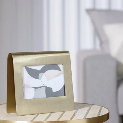 Habitat "Habitat Gold Metal Folding Picture Frame - 4x6"""