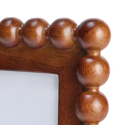 Habitat "Habitat Brown Bobble Wooden Picture Frame - 5x5"""