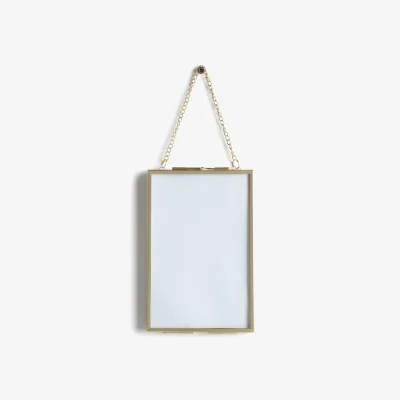 Habitat Habitat Metal Hanging Photo Frame - Gold- 15x11cm
