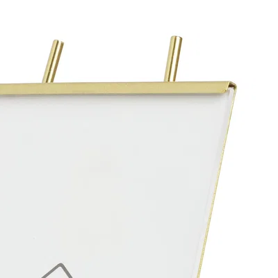 Habitat Habitat Glass Easel Photo Frame - Gold - 18x10cm