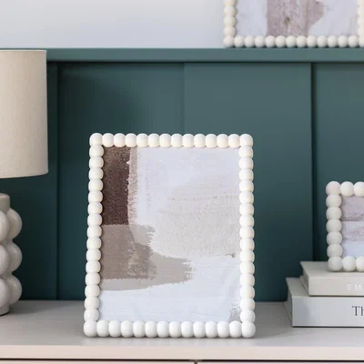 Habitat "Habitat Cream Bobble Picture Frame - 8x10"""