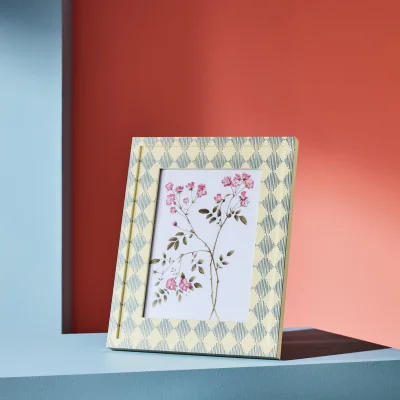 Habitat "Habitat Harlequin Fabric Printed Blue Picture Frame - 5x7"""