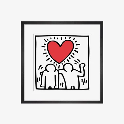 Heal's Untitled (Be Mine), 1987 by Keith Haring Framed Print - Heal's UK Furniture