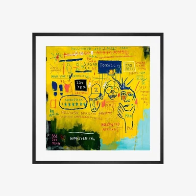 Heal's Hollywood Africans, 1983 by JeanMichel Basquiat Framed Print - Heal's UK Furniture