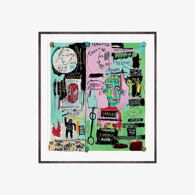Heal's In Italian 1983 JeanMichel Basquiat Framed Print - Heal's UK Furniture