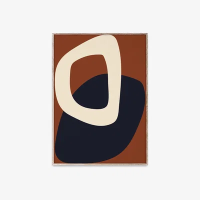 Heal's Paper Collective Solid Shapes 02 Print by Nina Bruun 50 x 70cm - Heal's UK Furniture