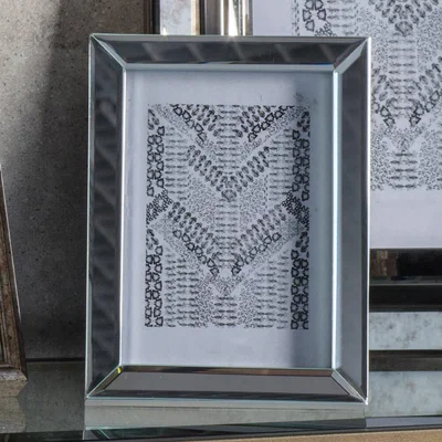 IO Living Dickinson Clean Bevelled Mirror Photo Frame 5x7
