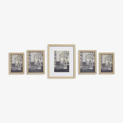 John Lewis Nielsen Gallery Set Multi-aperture Photo Frame Set, 5 Photo