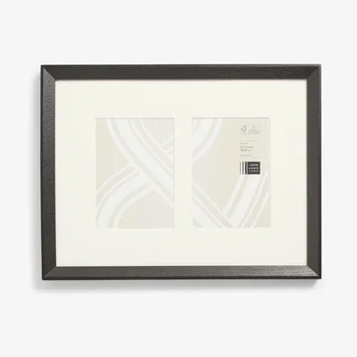 John Lewis John Lewis Isla Double Photo Frame & Mount, 5 x 7" (13 x 18cm), FSC-Certified (Oak Wood)