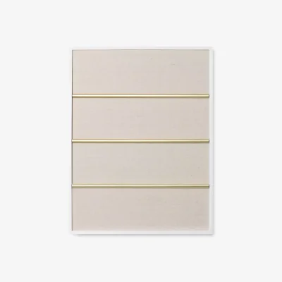 John Lewis Umbra Tucker Multi-aperture Notice Board Photo Frame, Gold/White