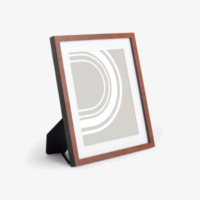 John Lewis John Lewis & Partners Walnut Veneer Photo Frame & Mount