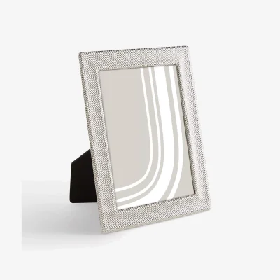 John Lewis John Lewis & Partners Loom Silver-Effect Photo Frame