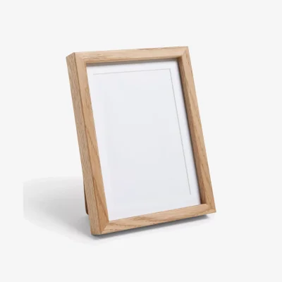 John Lewis John Lewis Fine Oak Wood Photo Frame & Mount, Natural