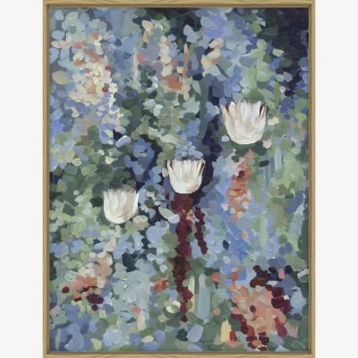 John Lewis John Lewis Harlie Briggs 'Down by the Lake' Framed Canvas Print, 83 x 64cm, Blue