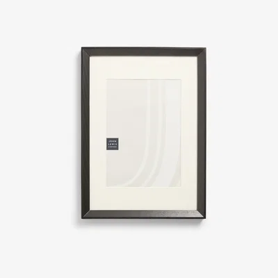 John Lewis John Lewis Isla Poster Frame & Mount, A4 (21 x 30cm), FSC-Certified (Oak Wood), Black