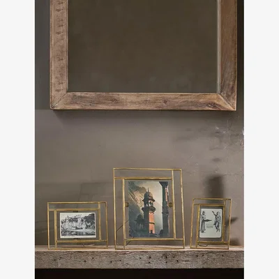 John Lewis Nkuku Marisa Photo Frame, Antique Brass