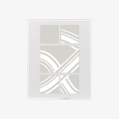 John Lewis John Lewis & Partners Daya Mini Multi-aperture Photo Frame, 5 Photo, Silver
