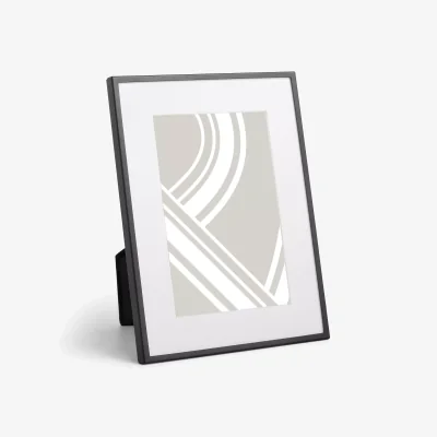 John Lewis John Lewis & Partners Daya Photo Frame & Mount, Matt Black