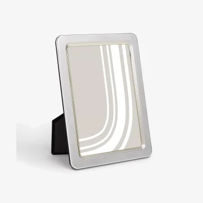 John Lewis John Lewis & Partners Rounded Corner Photo Frame, Silver