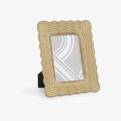 John Lewis John Lewis Ribbed Rustic Wiggle Photo Frame, Neutral