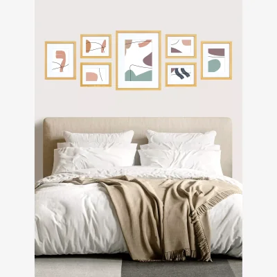 John Lewis John Lewis Gallery Set Multi-aperture Wood Photo Frames & Mounts, 7 Photo