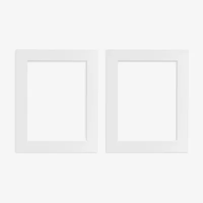 John Lewis John Lewis Plain Photo Mount, 8 x 10" (20 x 25cm), Pack of 2, White
