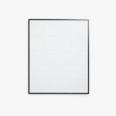 John Lewis John Lewis ANYDAY Multi-aperture Aluminium Photo Frame, 20 Photo, 4 x 4" (10 x 10cm), Black