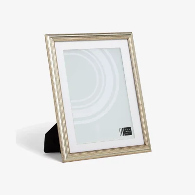 John Lewis John Lewis & Partners Ribbed Certificate/Diploma Photo Frame & Mount, A4 (21 x 30cm), Champagne