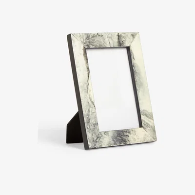 John Lewis John Lewis Marble-Effect Photo Frame, Black/White