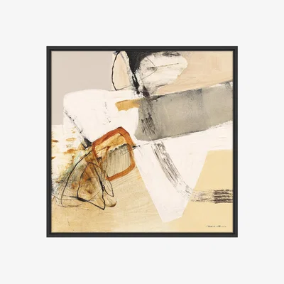 John Lewis John Lewis Natasha Barnes 'Momentum' Framed Canvas Print, 64 x 64cm, Black/Neutral