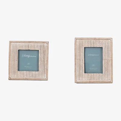 La Redoute Set of 2 Textured Mini Photo Frames