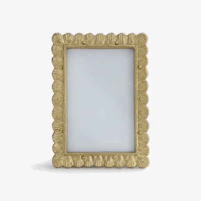 La Redoute Eleni Brass Photo Frame, 13.5 X 19cm