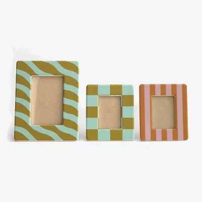 La Redoute Set of 3 Touma Ceramic Freestanding Photo Frames