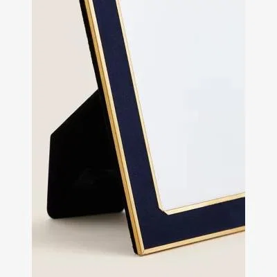 Marks & Spencer M&S Velvet Photo Frame 4x6 inch - Navy, Navy,Grey