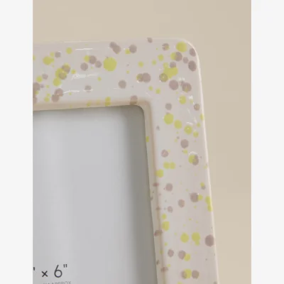 Marks & Spencer M&S Splatter Ceramic Photo Frame 4x6 inch Multi