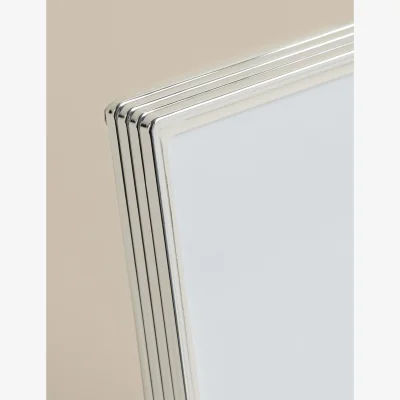 Marks & Spencer M&S Ribbed Silver Plated Photo Frame 4x6 inch Silver