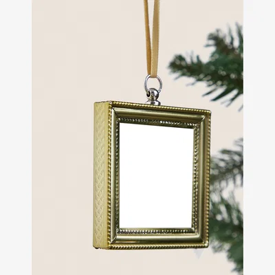 Marks & Spencer M&S Hanging Photo Frame Tree Decoration - Gold Mix, Gold Mix