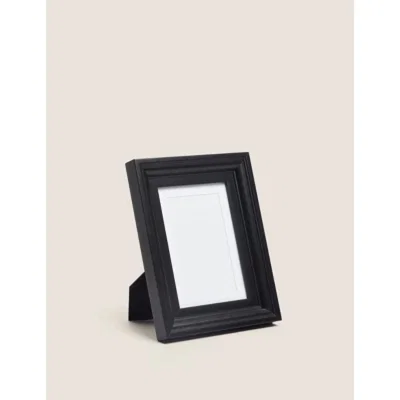 Marks & Spencer M&S Heritage Wood Photo Frame 4x6 inch - Black, Black