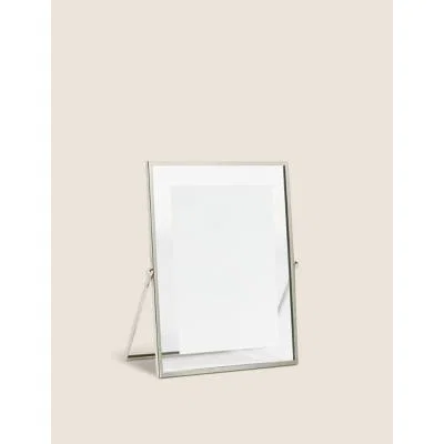 Marks & Spencer M&S Skinny Easel Photo Frame 4x6 inch - Silver, Silver