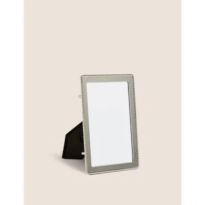 Marks & Spencer M&S Emelie Beaded Photo Frame 4x6 inch - Silver, Silver