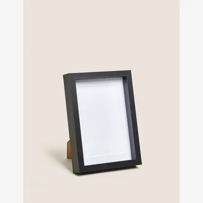 Marks & Spencer M&S Set of 3 Wood Photo Frames 4x6 inch - Black, Black,White,Grey,Natural Mix
